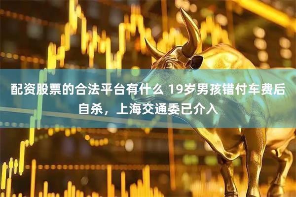 配资股票的合法平台有什么 19岁男孩错付车费后自杀，上海交通委已介入